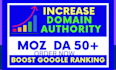 increase moz da 70 in 15 days
