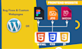 do frontend web development in HTML CSS javascript bootstrap
