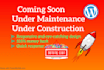 create coming soon, under maintenance or under construction page for website