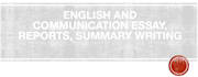 assist with english and communication papers