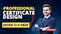create professional certificate award, certificate design