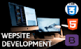 create a responsive HTML CSS  bootstrap website