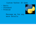 program a custom 2d python game