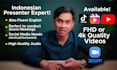 be your indonesian presenter