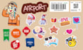 do custom sticker design, emoji, adhesive, barcode sticker