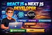 develop web application as react js developer, next js developer