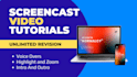 do screencast how to use website or app tutorial video