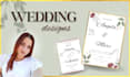 design your dream wedding poster, invitations, menu cards etc