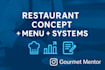 create a modern food menu and kitchen system to increase revenue