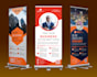 roll up banner design or pull up banner design in 24 hours
