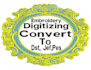 do embroidery digitizing design, dst, pes, 3d, jef in few hr