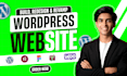 build, rebuild, design, redesign wordpress website, business website development