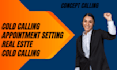 make phone calls, cold calling, real estate cold calling