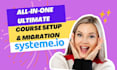 create your online course website lms content systeme io