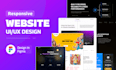 design a creative and unique landing page UI in figma