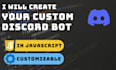 create a custom discord bot in nodejs