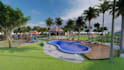design and render swimming pool, backyard, villa landscape