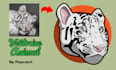 draw a vector animal or pet cartoon from photo