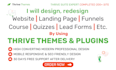 use thrive themes thrive suite architect to build website, landing page, funnels