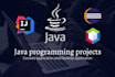 do java console java gui javafx java swing oop data structures java projects