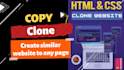 create copy clone develop exact similar website landign page in HTML CSS