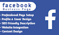 do impressive fb business page creation and setup