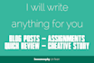 write anything for you