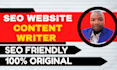 be your impeccable SEO website content writer and copywriter