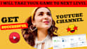 create, setup youtube channel with logo, banner, intro, SEO