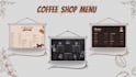 design for you a coffee shop or restaurant menu
