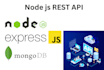 develop rest api using nodejs and mongodb