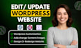 edit wordpress website, wordpress customization, update website