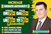 increase domain rating ahrefs DR domain authority moz da majestic tf