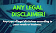 draft any legal disclaimer