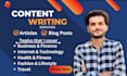 write unique articles, blog posts, and web content