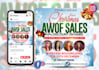create hair extension, spa, beauty, lash, saloon christmas flyer