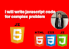 write javascript code for complex problems