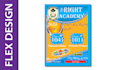 make flex designs for your institute
