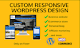 make the responsive and modern style wordpress website