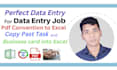 convert PDF to excel, scan pages to excel, google sheet
