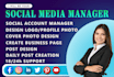 be your social media manager and social post designer