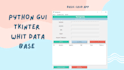 program a simple python tkinter gui for you