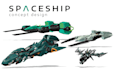 draw high quality spaceship concept