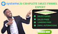 create complete systeme io sales funnel, email automation