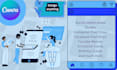 graphic designer, canva posters, quotes, cards, brochures, logo