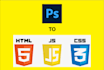 design website with HTML, CSS and bootstrap