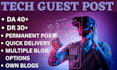 give you a guest post link on my da DR 30 tech blog