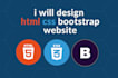 do frontend developer create website in html CSS javascript bootstrap