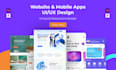 uiux website design mobile apps design with figma