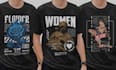do custom streetwear design, graphic t shirt design